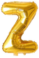 Alphabet Foil Balloon Golden Color 16 Inch Golden Letter - FrillX