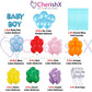 Baby Shower for Boy Decoration Material set - 54 Pcs Combo - for Gender reveal Party, maternity shoot - CherishX Partystore