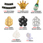 Black & Golden Birthday Party Decoration Items for adults - Pack of 39 Pcs - for Husband, Wife, Father - CherishX Partystore