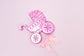 Blue & Pink Pram Cake Topper Baby Shower Welcome Home New Party Boy Ready to Pop - CherishX Partystore