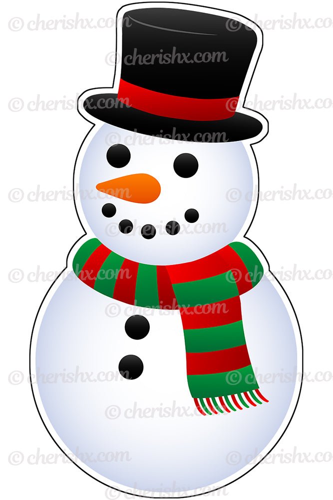 Snowman Theme Party Cutout – FrillX