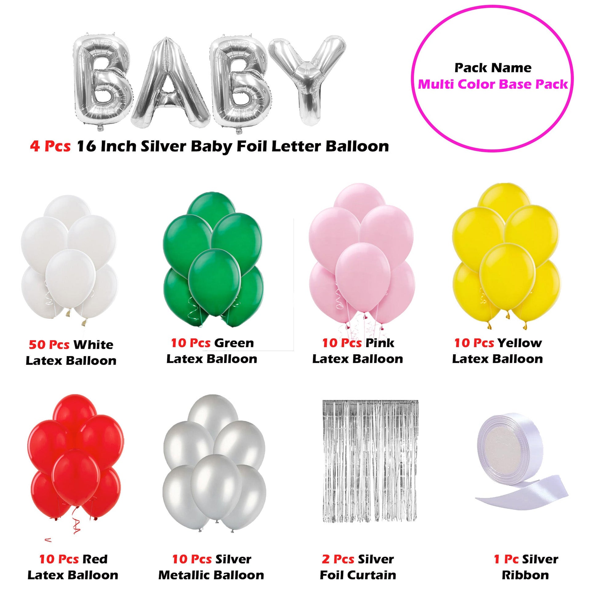 Colorful Baby Shower Decoration Items, DIY Kit for Baby Shower & Baby Welcome Decorations freeshipping - CherishX Partystore