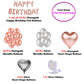 Happy Birthday Kit with high Quality Rose Gold Metallic Balloons DIY Kit freeshipping - CherishX Partystore