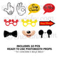 Mickey Mouse Photo Booth Party Props freeshipping - CherishX Partystore