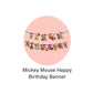 Mickey Mouse Theme Birthday Decoration Kit Combo - Pack Of 100 Pcs - Banner, Mickey Foil Bunch, Foil Curtain, Confetti & Latex Balloon Bday Decoration for Girls, Boys, Kids, Baby freeshipping - CherishX Partystore