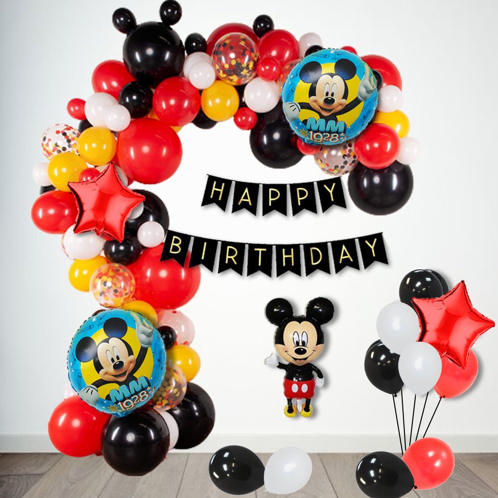 Mickey Mouse Birthday Decorations Items 99Pcs - Balloons for Bday Decoration  freeshipping - FrillX
