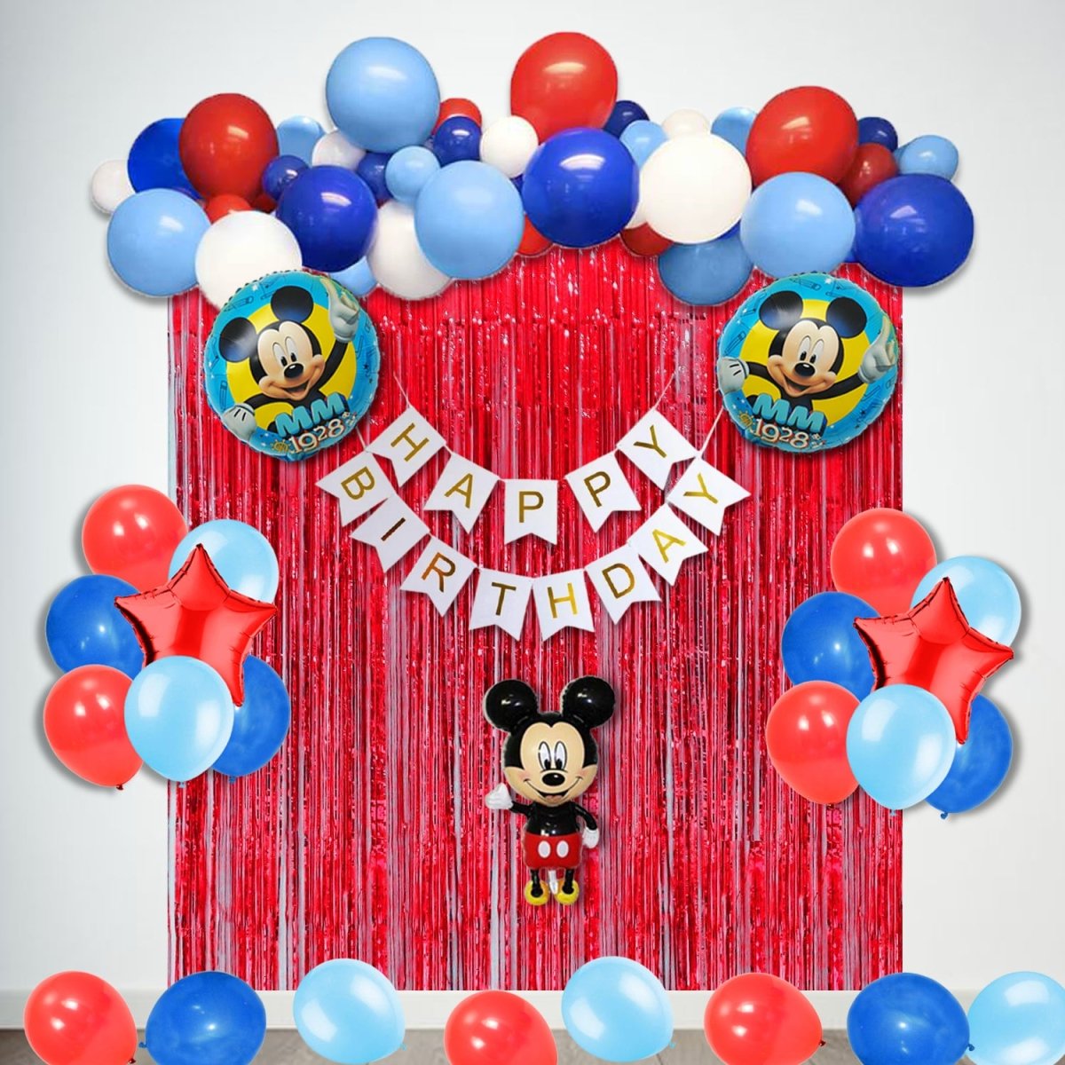 Mickey Mouse Birthday Party Decorations 68 Pcs - Birthday Wall Decoration  freeshipping - FrillX