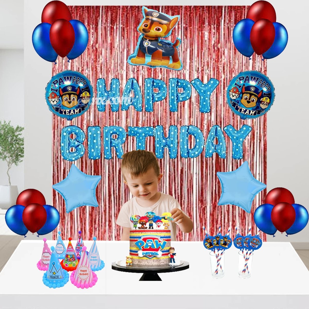 Paw Patrol Kids Birthday Balloon for Decoration 40 Pcs FrillX