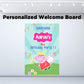 Peppa Pig Theme Personalized Welcome Board for Kids Birthday - Welcome Door freeshipping - CherishX Partystore