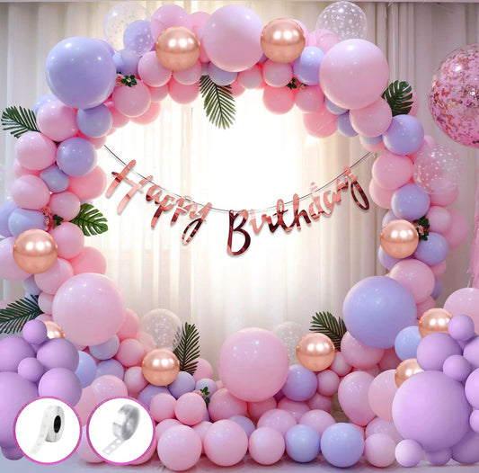 Birthday Decoration Items For Girls - 60Pcs Balloons for Birthday Decorations