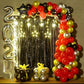 Red and Black Happy New Year 2023 Foil Balloon Kit DIY Decoration Party Kit - Pack of 134 Pcs