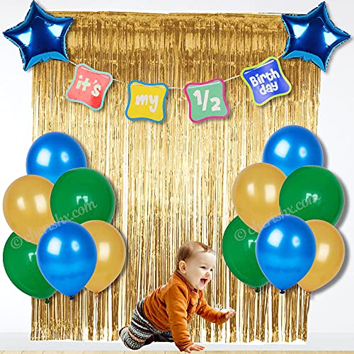 1/2 Birthday Decoration For Boy - CherishX Partystore
