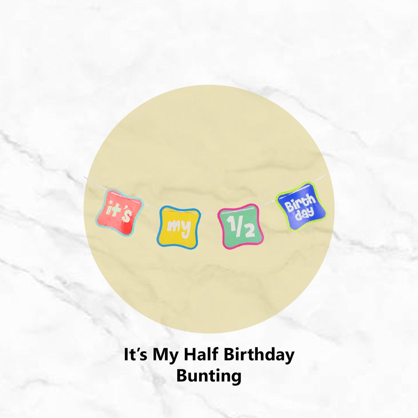 1/2 Birthday Decoration For Boy - CherishX Partystore