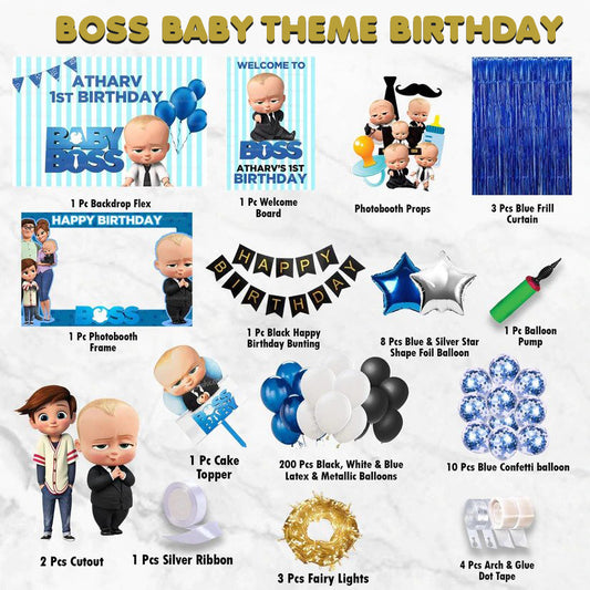 Baby Boss Birthday Kit - Gold Pack