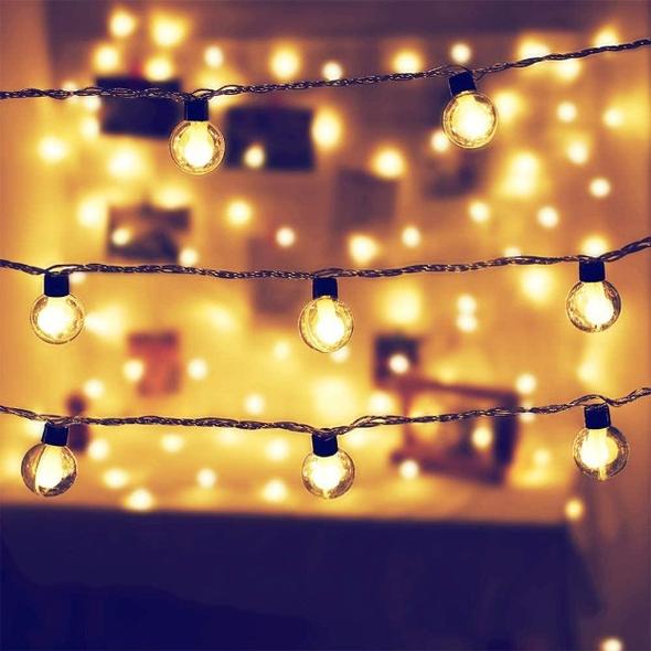 Warm White LED Double Ball String Lights 16 Bulb (3 Meter)for Home Decoration String Lights, Decorative Fairy Lights for Bedroom Decor, Christmas Party Wedding Decorations freeshipping - CherishX Partystore