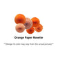 16 Pcs Halloween Decoration - Orange Paper Rosette, Black & Orange Latex Balloons - CherishX Partystore