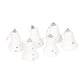 Thermocol Bell Christmas Tree Decorations Hanging - 6 Pcs
