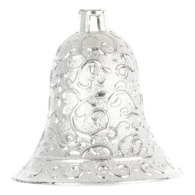 Christmas Silver Bell For Hanging - Pack of 1