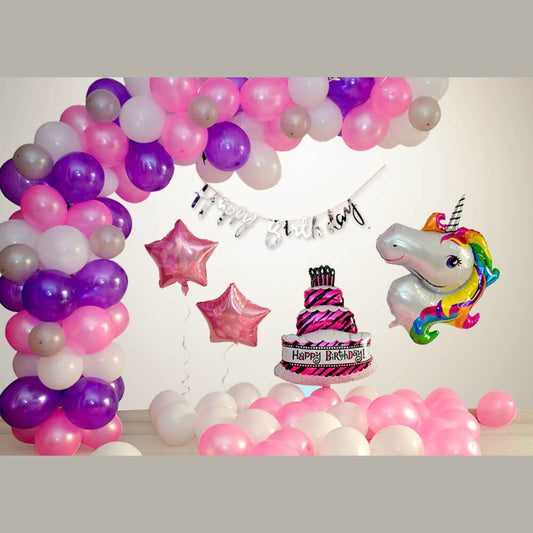 Unicorn Birthday Decoration at Home Unicorn Theme Birthday Decoration  Ideas – tagged DIY Kit – FrillX