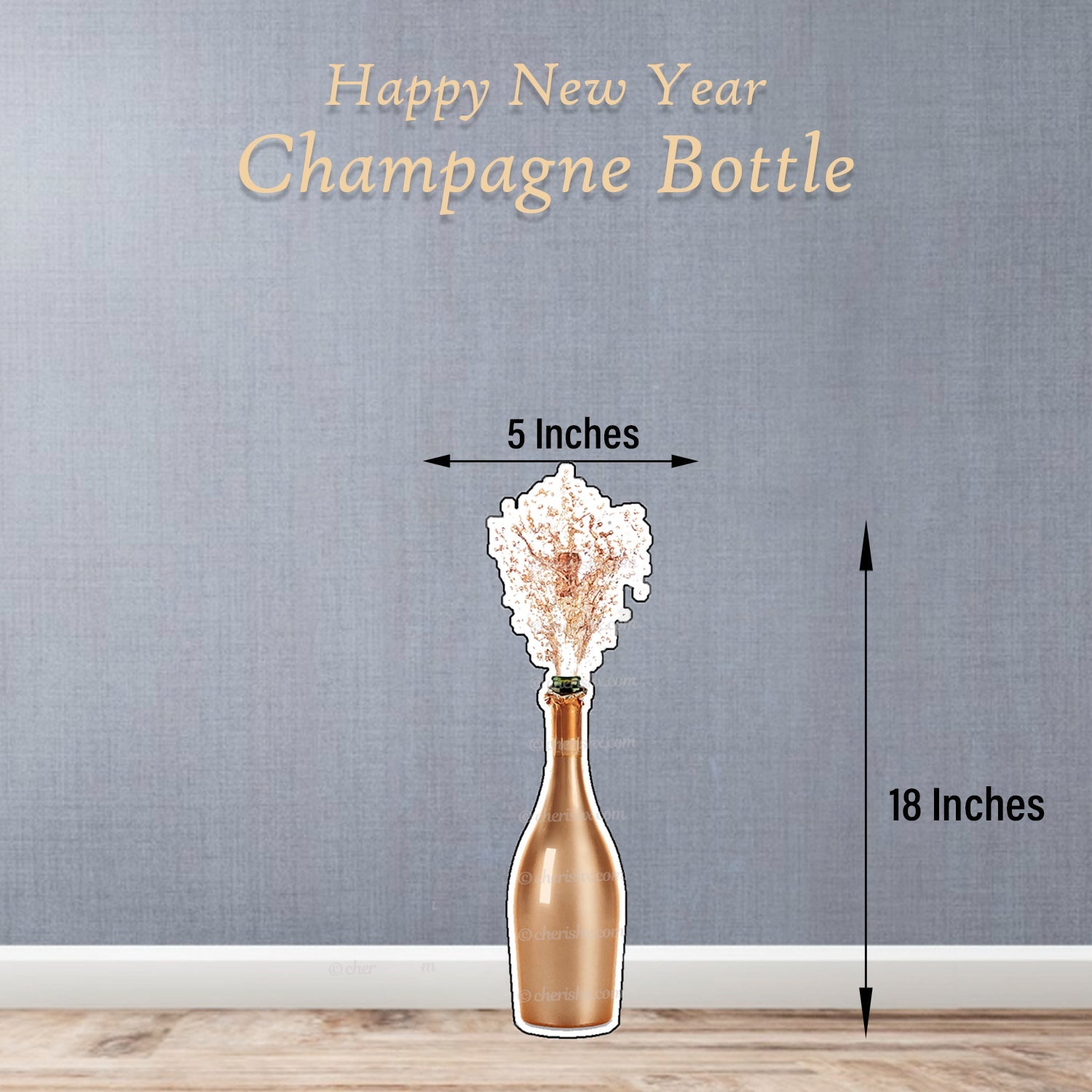 2022 New Year Celebration Champagne Cutout - CherishX Partystore