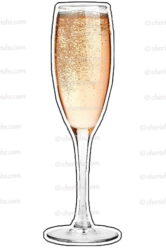 2022 New Year Celebration Champagne Glass Cutout - CherishX Partystore