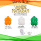26 January Decoration Items - Pack of 28 Pcs - Letter Foil & Latex balloons - Tricolour Balloons - CherishX Partystore