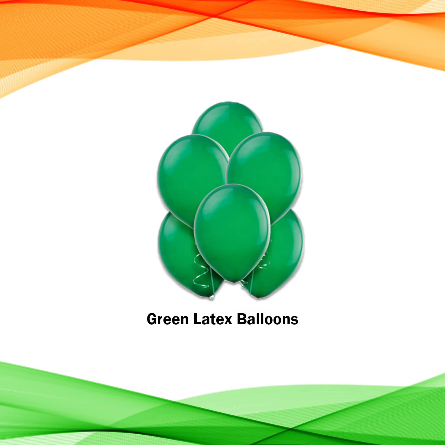 26 January Decoration Items - Pack of 41 Pcs - Letter Foil & Latex balloons - Tricolour Balloons - CherishX Partystore