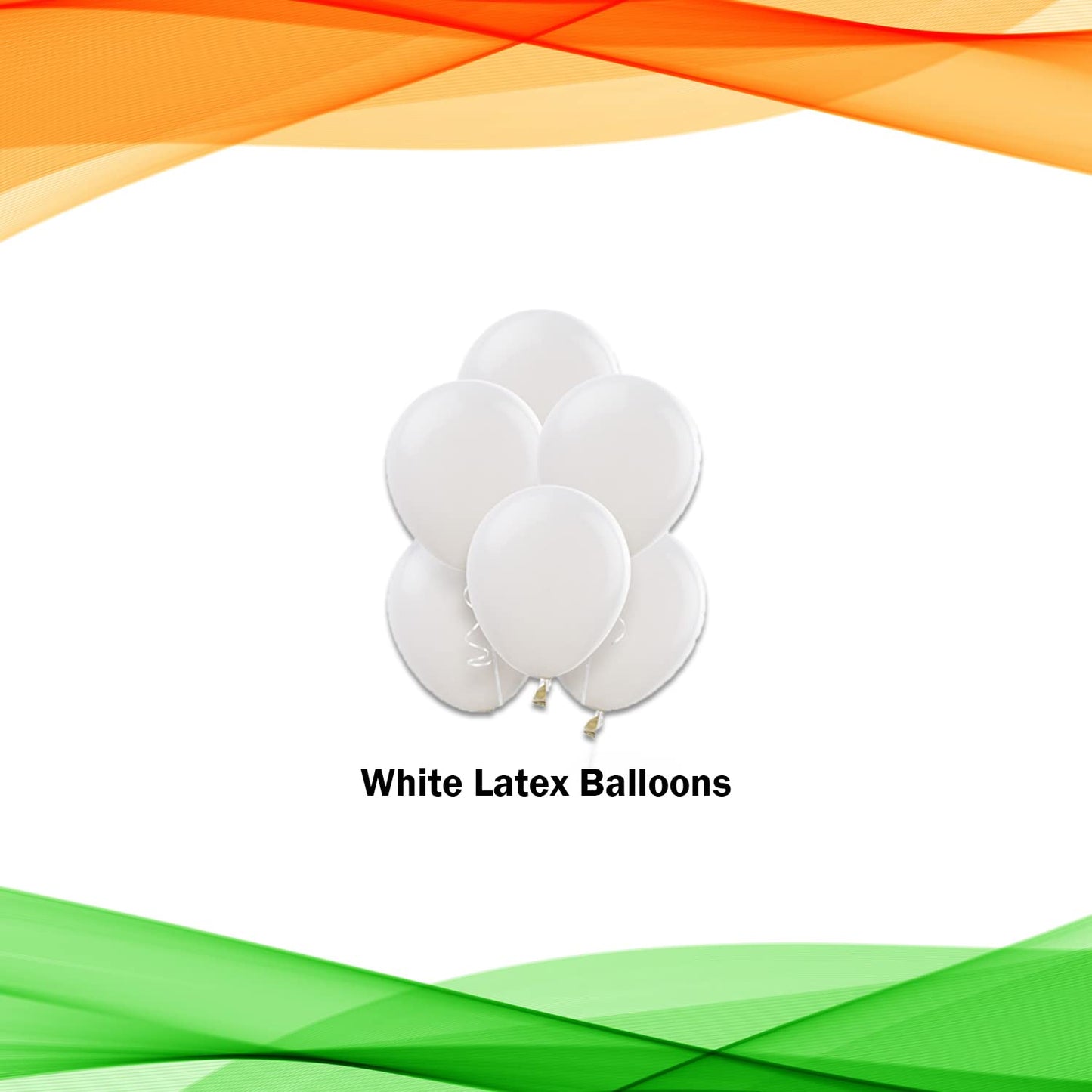 26 January Decoration Items - Pack of 41 Pcs - Letter Foil & Latex balloons - Tricolour Balloons - CherishX Partystore