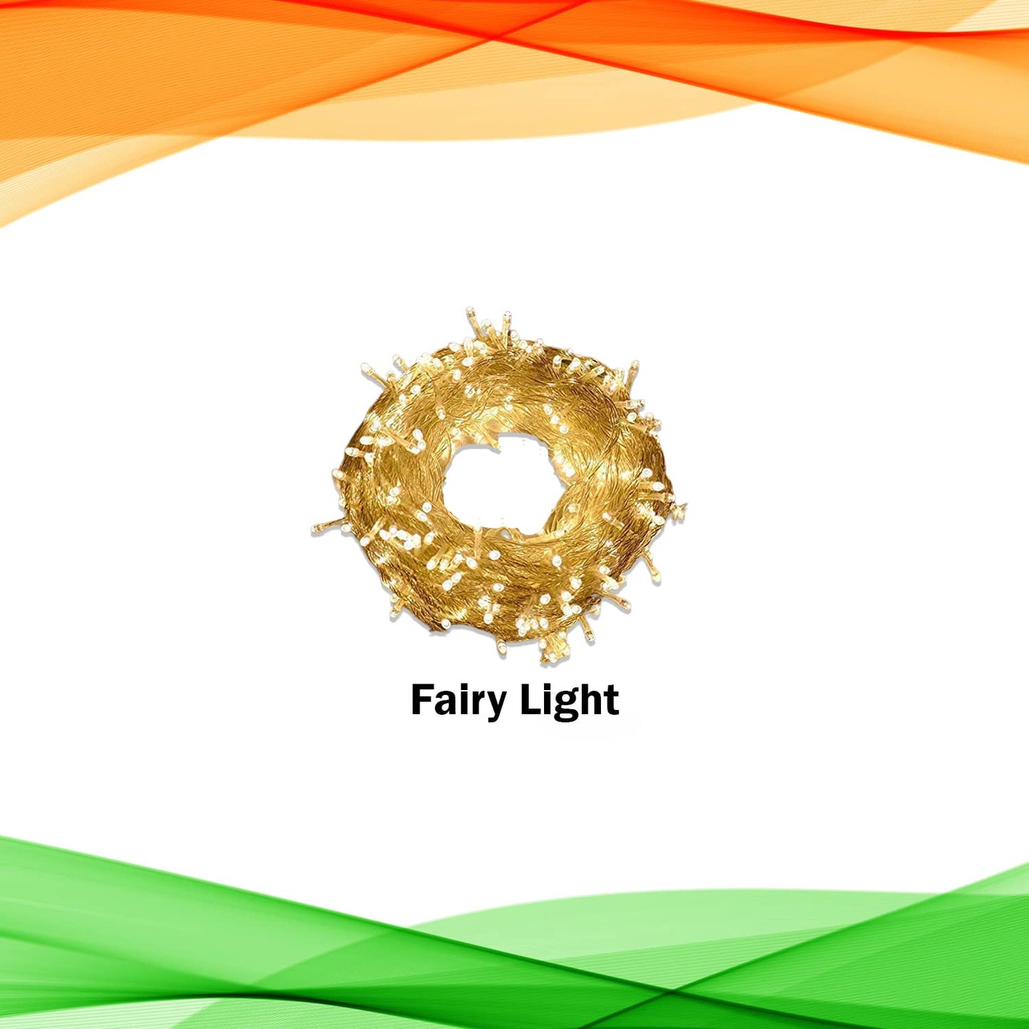26 January Decoration Items - Pack of 8 Pcs - Tricolor Paper Lantern and Fairy Light - CherishX Partystore