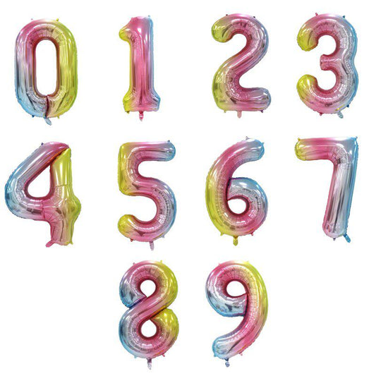 Rainbow Digit Foil Balloon 32 Inch discount, GetQuotenow - CherishX  Partystore – FrillX