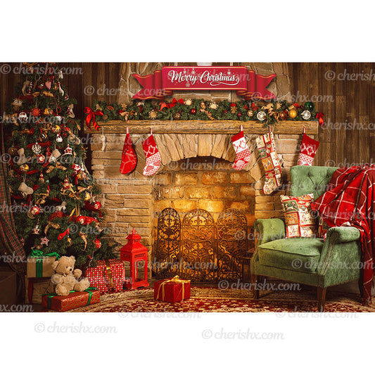 Backdrop for Christmas Party - Flex banner