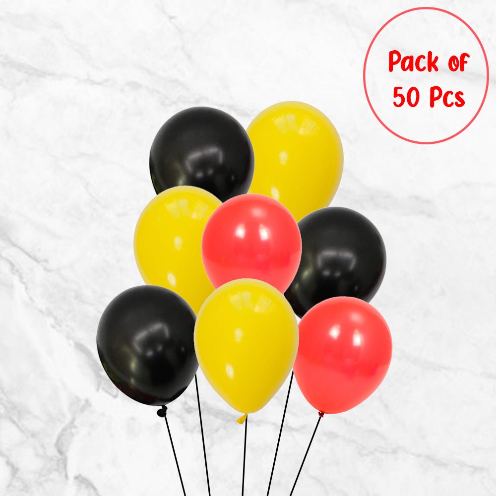 50 Pcs Mickey Theme Balloons - CherishX Partystore