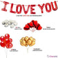 Anniversary Romantic I Love You Surprise Decoration kit - 109 Pcs Combo - DIY Kit - CherishX Partystore