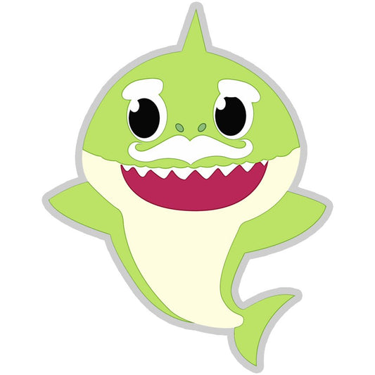 Baby Shark Theme Kids Happy Birthday Cutout - Green Shark - CherishX Partystore