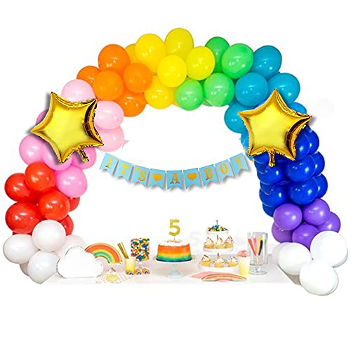 Baby Shower for Boy Decoration Material set - 54 Pcs Combo - for Gender reveal Party, gender neutral baby shower, maternity shoot - CherishX Partystore