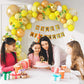 Bee Theme Birthday Decoration Kit Combo - Pack Of 92 Pcs - Banner, Chrome, Pastel, Latex Balloon Bday Decoration for Girls, Boys, Kids, Baby - CherishX Partystore