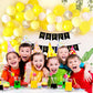 Bee Theme birthday decorations items - 67 Pcs Combo - Banner, Pastel, Latex, Confetti Balloon for Bday Decoration for Girls, Boys, Kids, Baby - CherishX Partystore