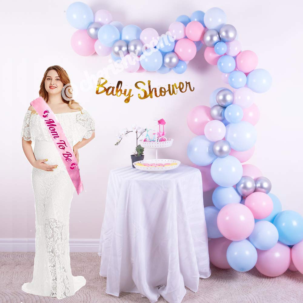 Blue Baby Shower Balloon Decoration Kit - With 68 Pcs - DIY Kit - CherishX Partystore