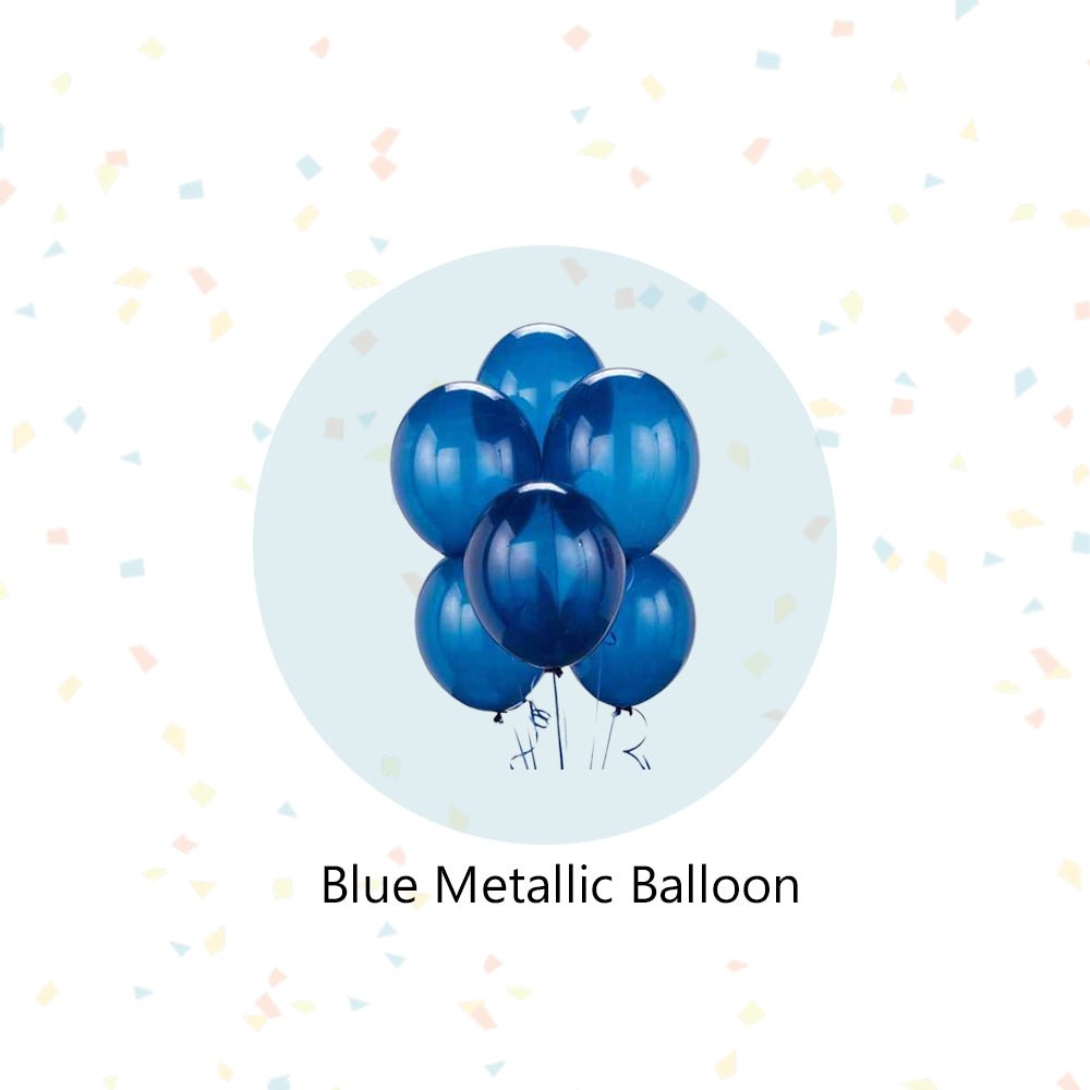 Blue Birthday Balloons for Decoration – Pack of 67 Pcs – Happy Birthday Foil, Chrome, Confetti, Pastel & Metallic Balloons - 1st, 10th, 18th, 21st, 25th, 30th, 40th, 50th Birthday - CherishX Partystore
