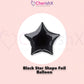 Blue & Black Anniversary Decoration Items - Pack of 49 Pcs - Cursive Bunting, Star Shape Foil Balloon & Metallic Balloons - Anniversary Surprise - CherishX Partystore