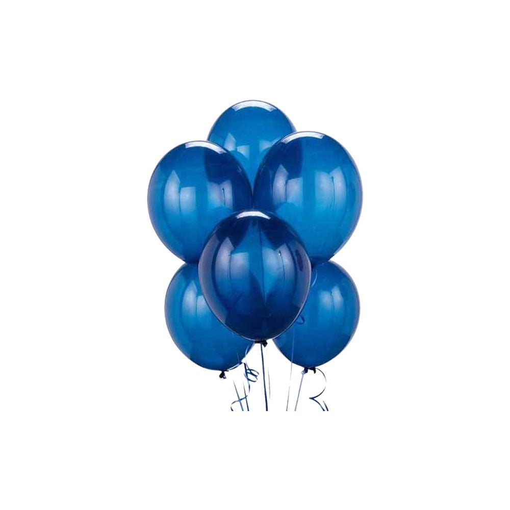 Blue metallic balloons - pack of 50 Pcs - CherishX Partystore