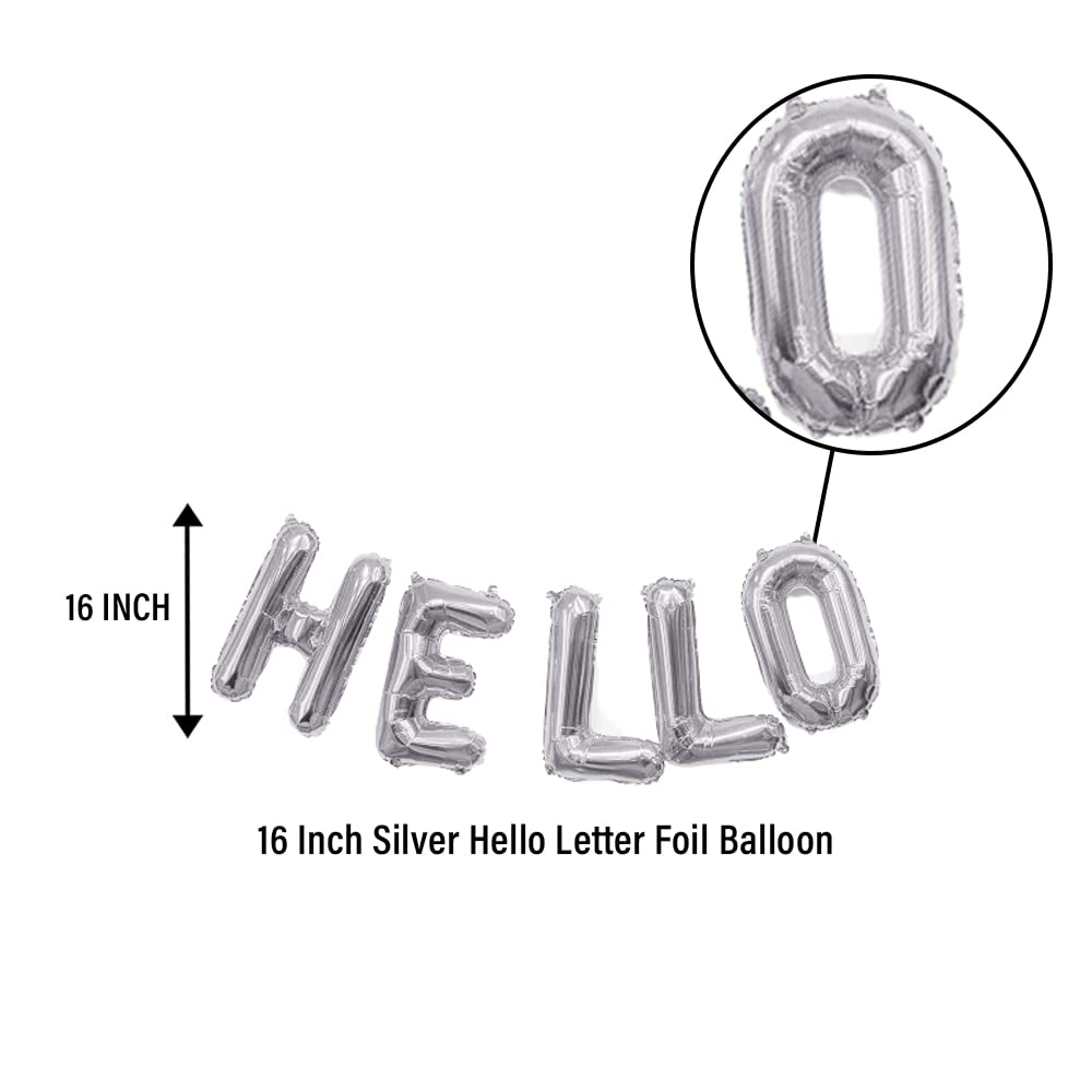 Blue New Year Decoration Items 2022 - Pack of 47 Pcs - Hello & 2022 Foil , Whiskey & Metallic Balloons for Room Decoration - CherishX Partystore