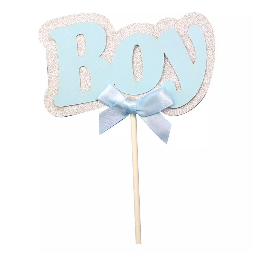 Boy Cake Toppers for Baby Shower Cake Topper, Cupcake Toppers Special Decorations Item - CherishX Partystore