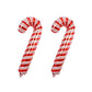 Candy Cane Shape Foil Balloon- Pack of 2- 32 Inch- Red & White Color - CherishX Partystore
