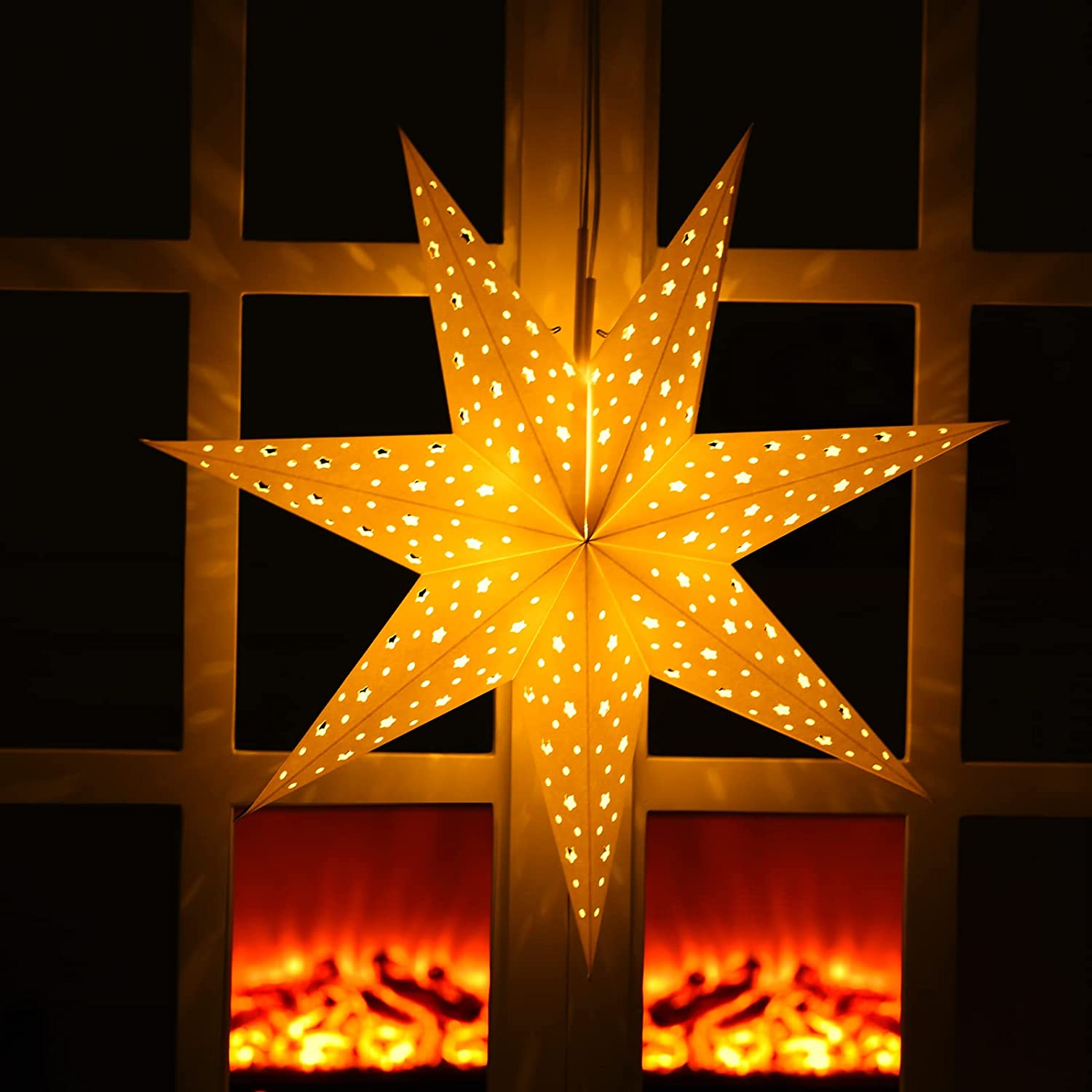 Christmas Glitter Star-1 Pc- Golden Color - CherishX Partystore