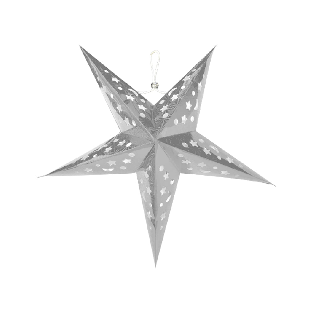 Christmas Glitter Star-1 Pc- Silver Color - CherishX Partystore