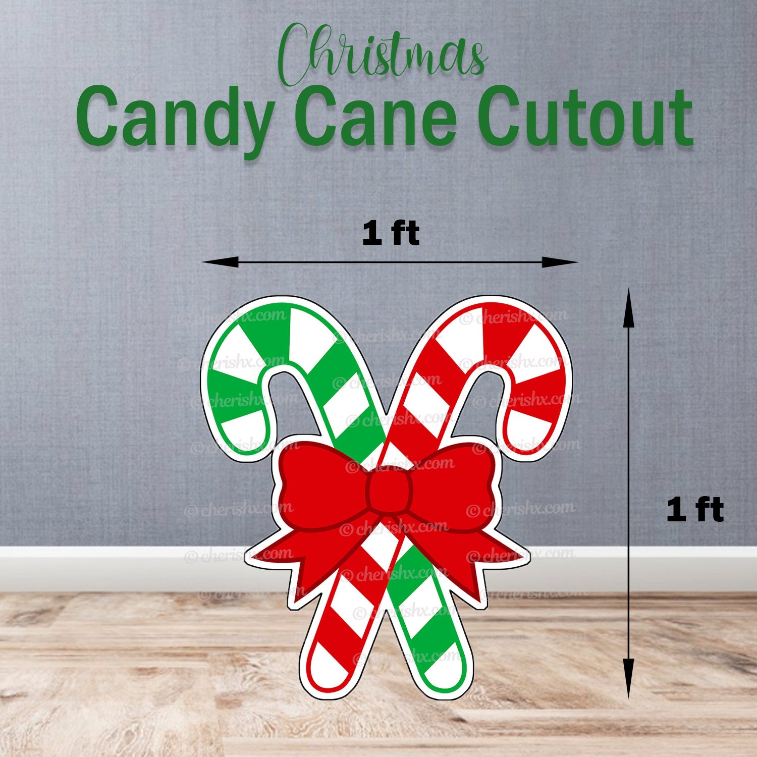 Christmas Theme Party Cutout - Candy Cane - CherishX Partystore