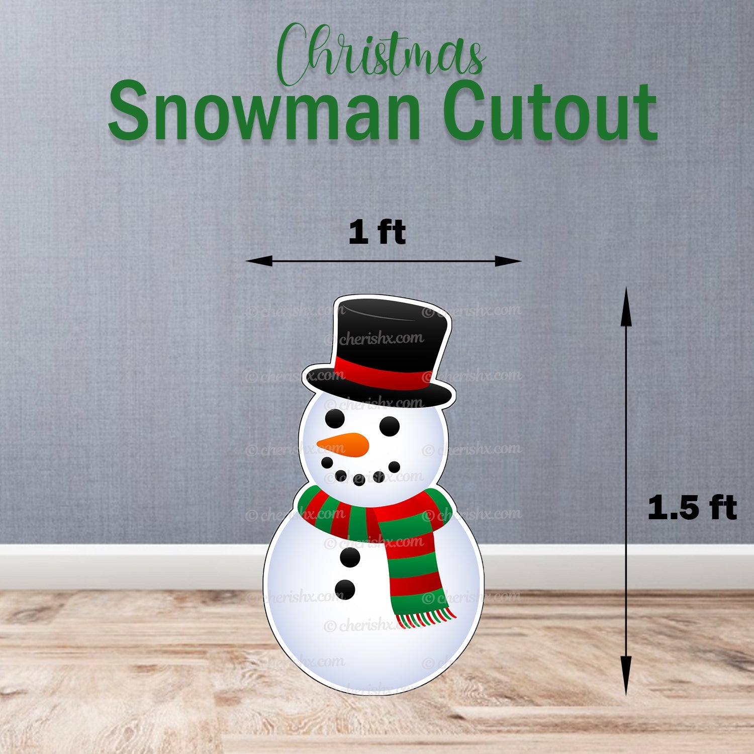 Christmas Theme Party Cutout - Snowman - CherishX Partystore