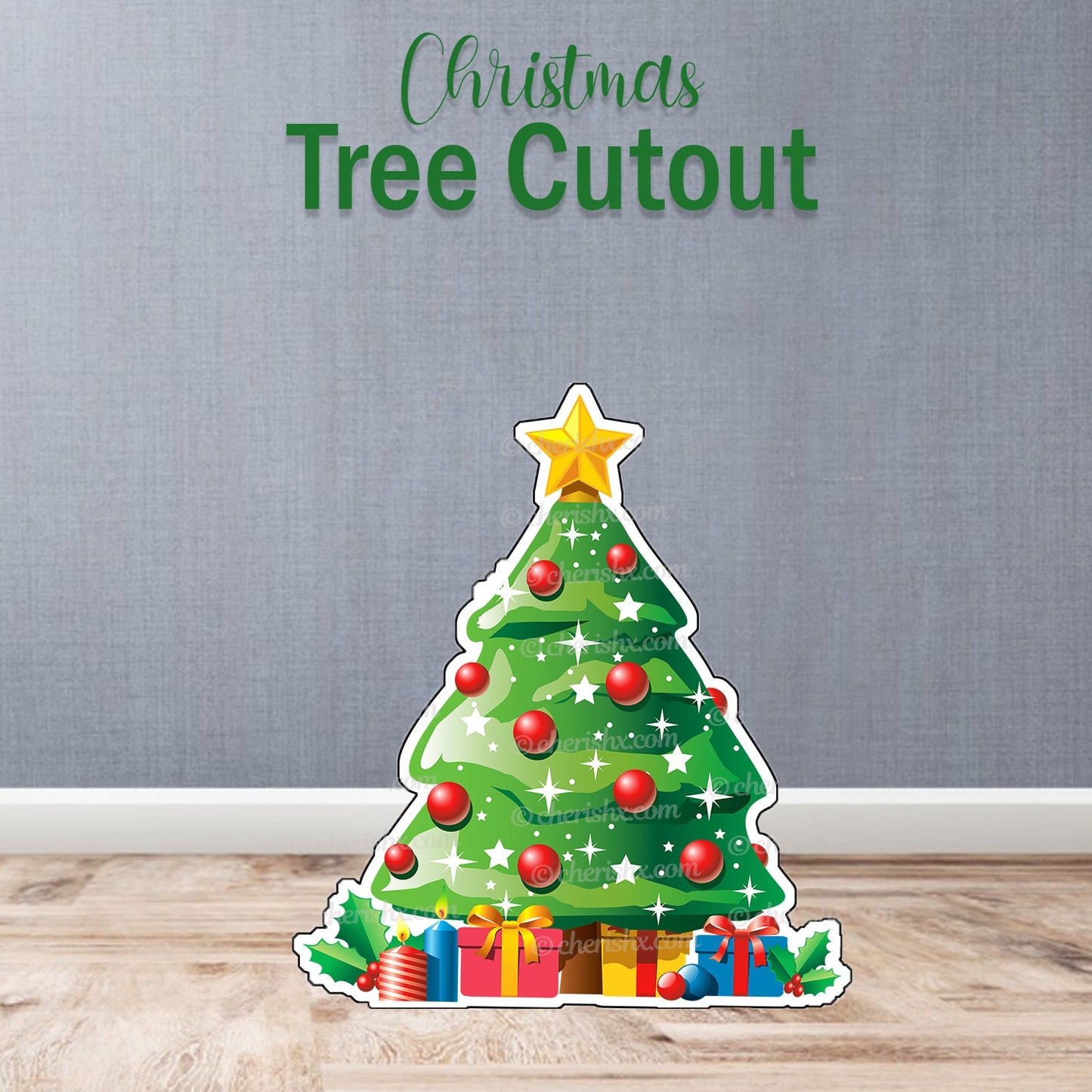 Christmas Theme Party Cutout - Tree - CherishX Partystore