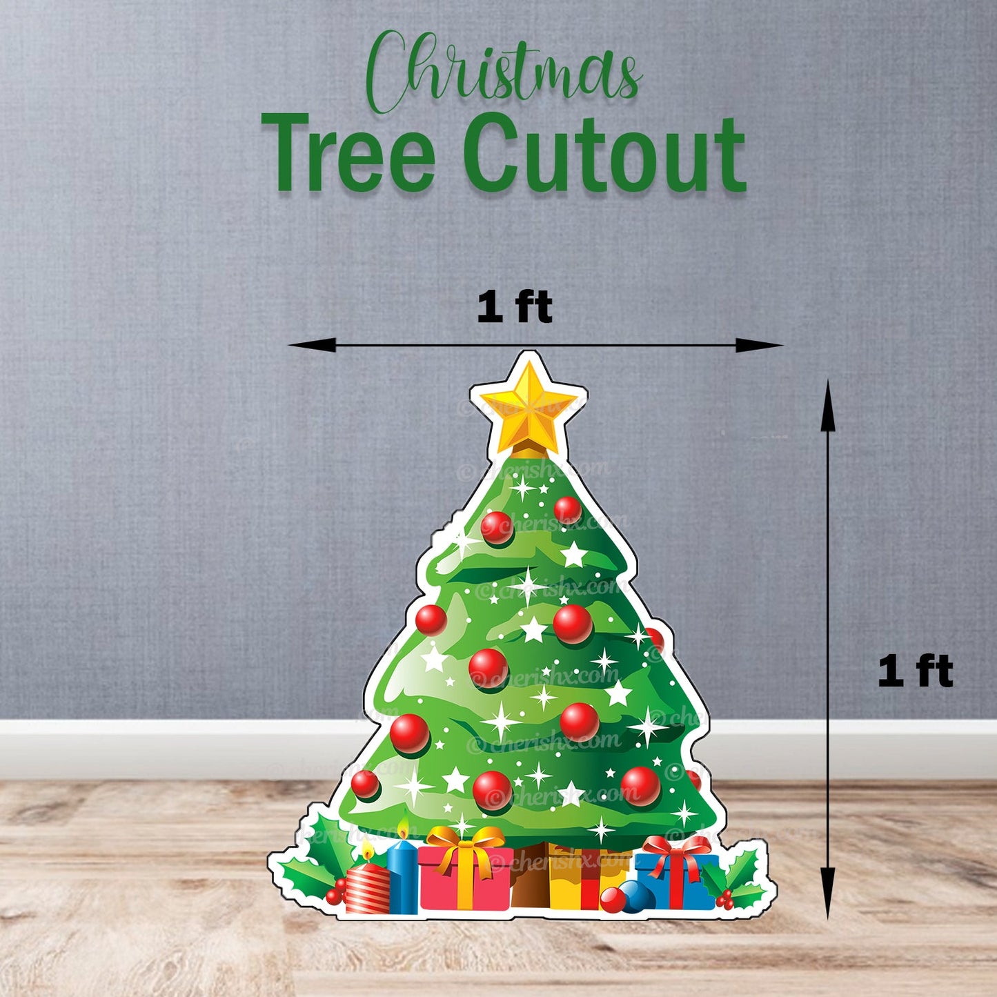 Christmas Theme Party Cutout - Tree - CherishX Partystore